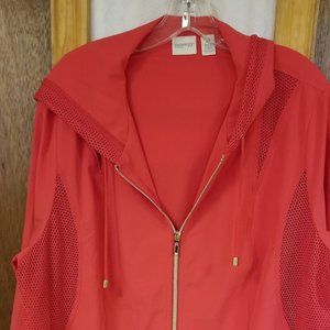 Chico's  Zenergy Coral Hooded Jacket
